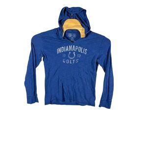 47 Brand Indianapolis Colts‎ Hoodie T Shirt Womens Large NFL Football